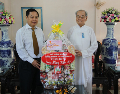 Government Religious Committee Chairman pays Tet visit to Caodai Tay Ninh Church